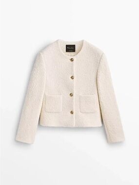 Massimo Dutti Chanel style wool blend jacket